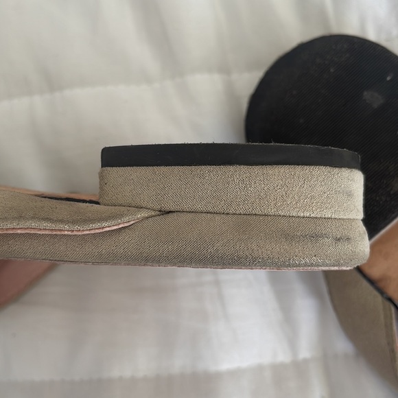 TARYN ROSE BEIGE SUEDE FLIP FLOPS - Picture 5 of 5